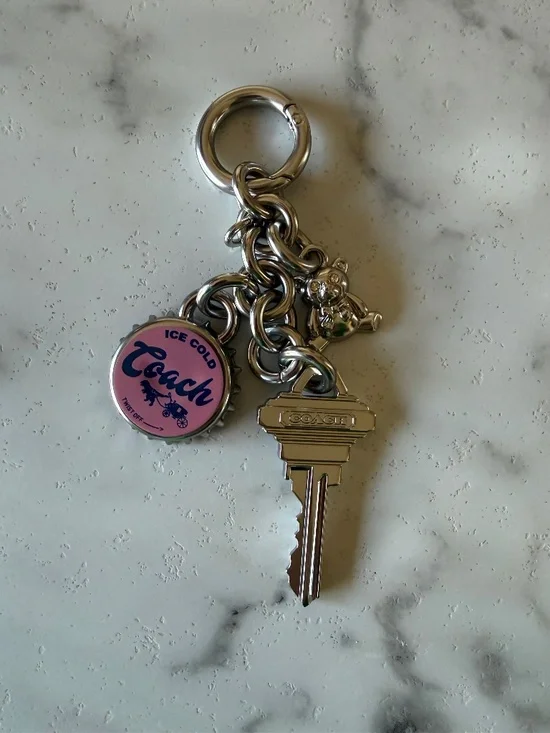 Coach Bottle Cap Bag Charm - Picture 1 of 2